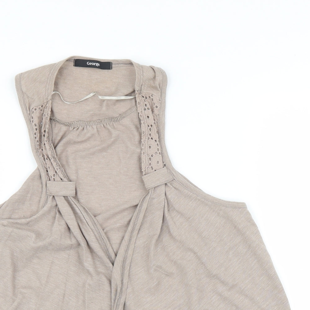 George Womens Beige   Cardigan Jumper Size 12