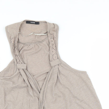 George Womens Beige   Cardigan Jumper Size 12