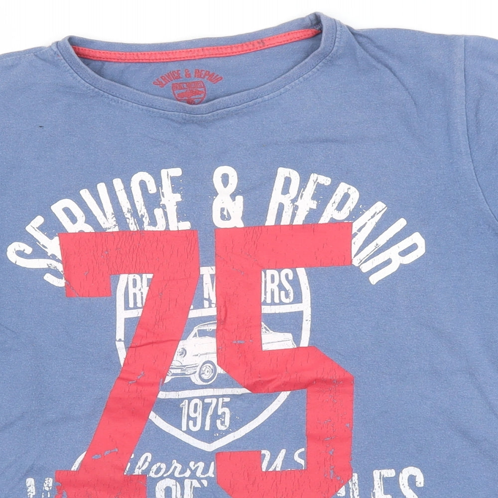 Rebel Boys Blue   Basic T-Shirt Size 11-12 Years