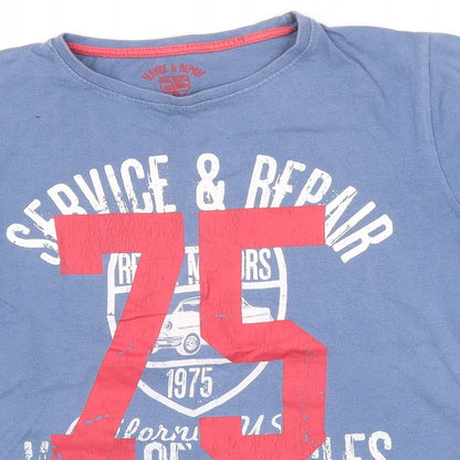 Rebel Boys Blue   Basic T-Shirt Size 11-12 Years
