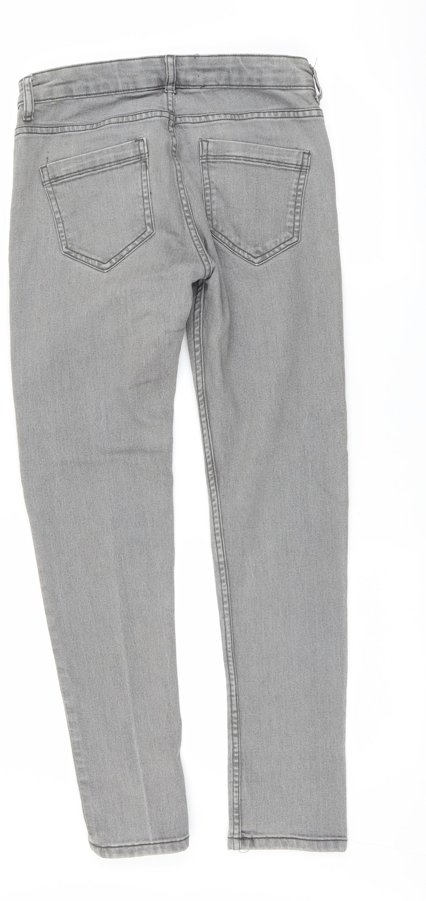 Denim & Co. Womens Grey   Skinny Jeans Size 28 L30 in