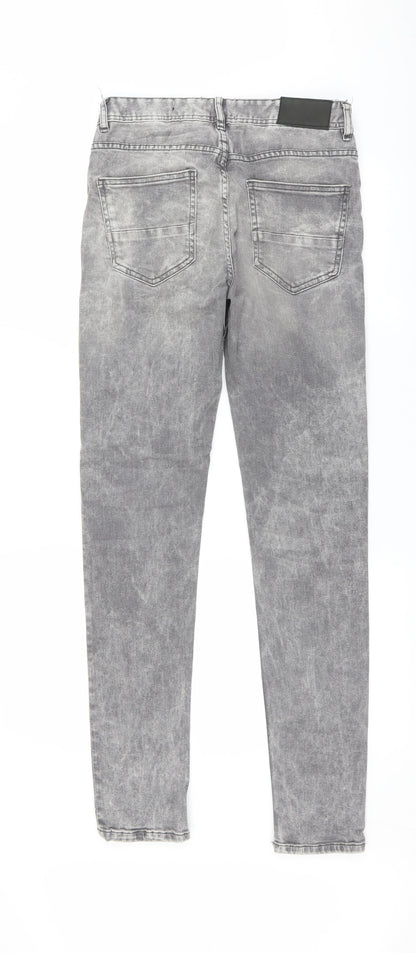 Denim & Co. Womens Grey   Skinny Jeans Size 28 L32 in