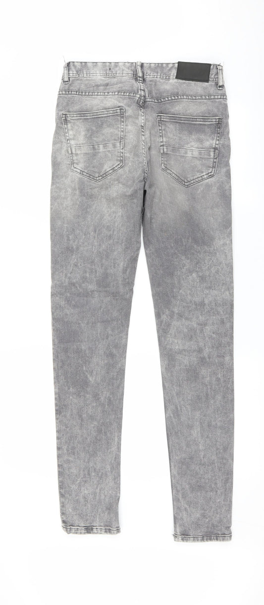 Denim & Co. Womens Grey   Skinny Jeans Size 28 L32 in