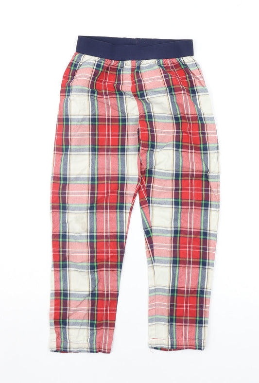 George Boys Beige Check   Pyjama Pants Size 6-7 Years