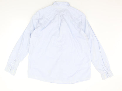 Mens UK Size XL ARUUTO Blue  Button-Up Long Sleeve Casual Shirt