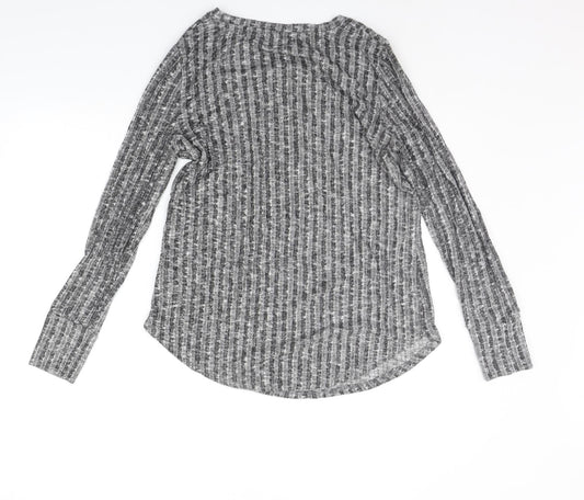 Womens UK Size 14 Papaya Grey Pullover Jumper