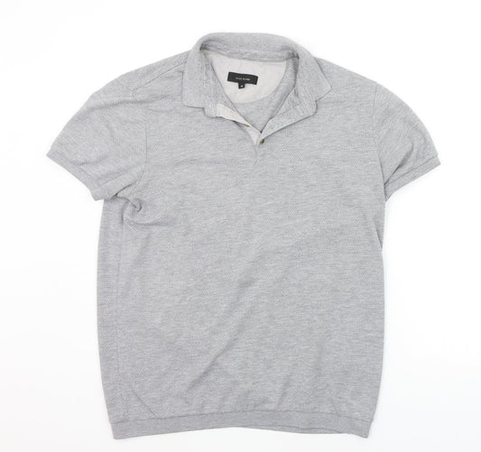 River Island Mens Grey    Polo Size M