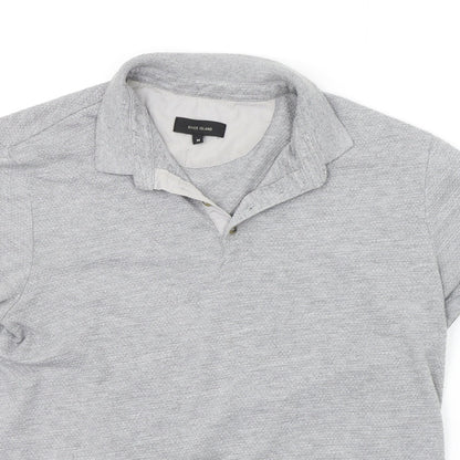 River Island Mens Grey    Polo Size M