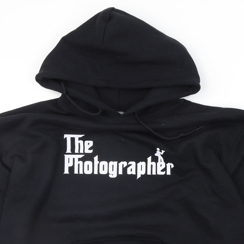Mens UK Size M Gildan Beige Pullover Hoodie