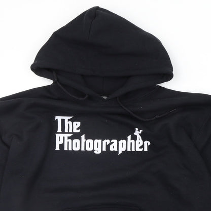 Mens UK Size M Gildan Beige Pullover Hoodie