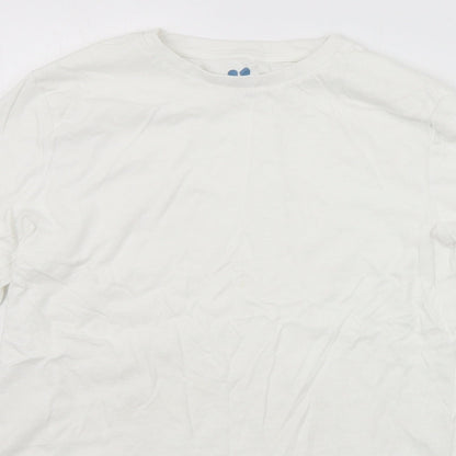 Very Girls White   Basic T-Shirt Size 13 Years