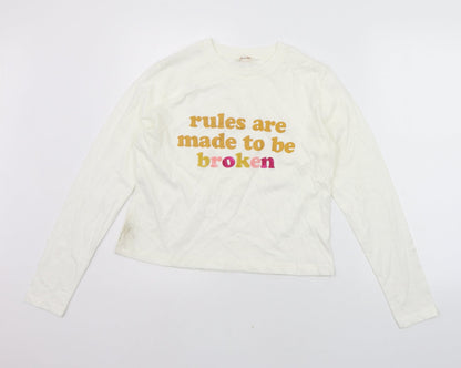 Clockhouse Womens White   Basic T-Shirt Size M