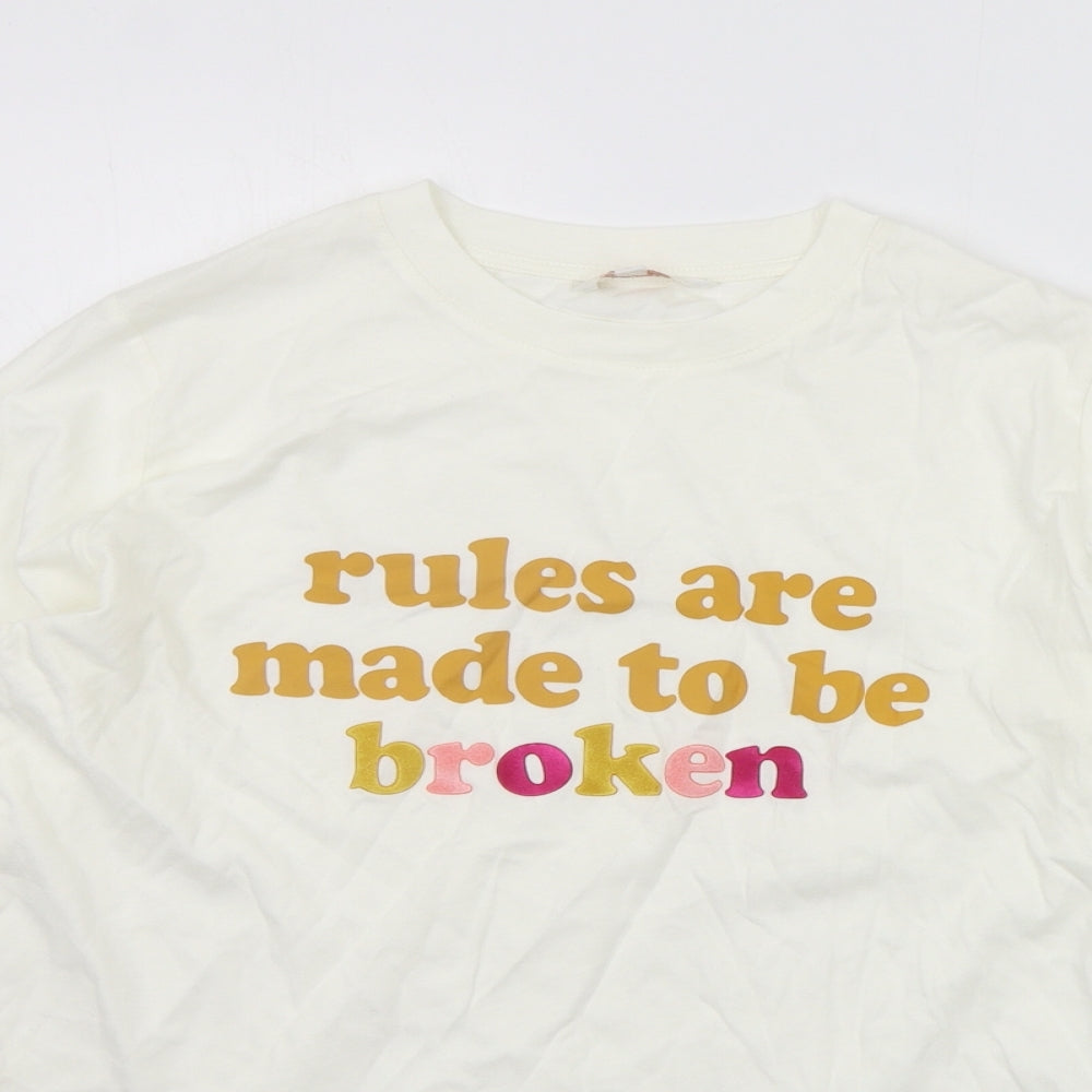 Clockhouse Womens White   Basic T-Shirt Size M