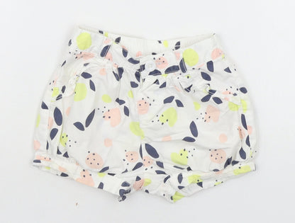 Tiny Little Wonders Baby White Geometric  Cropped Trousers Size 12-18 Months