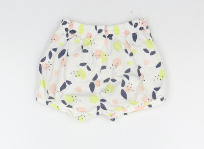 Tiny Little Wonders Baby White Geometric  Cropped Trousers Size 12-18 Months