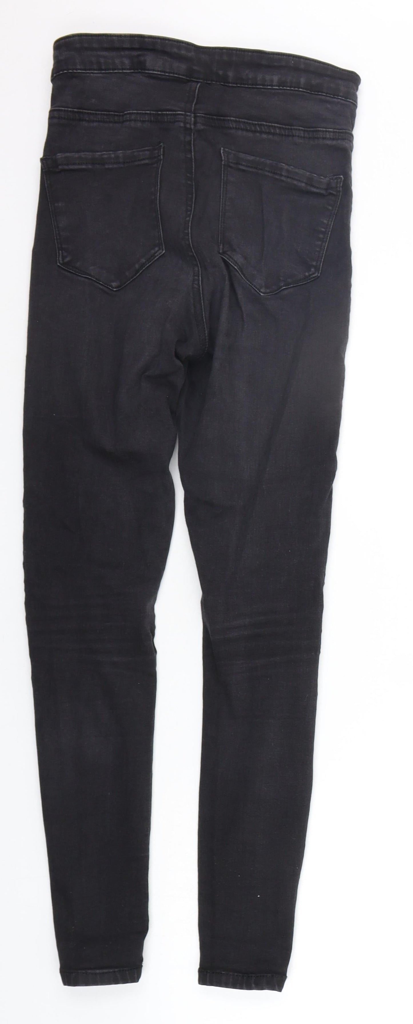 Denim & Co. Womens Black   Skinny Jeans Size 8 L26 in