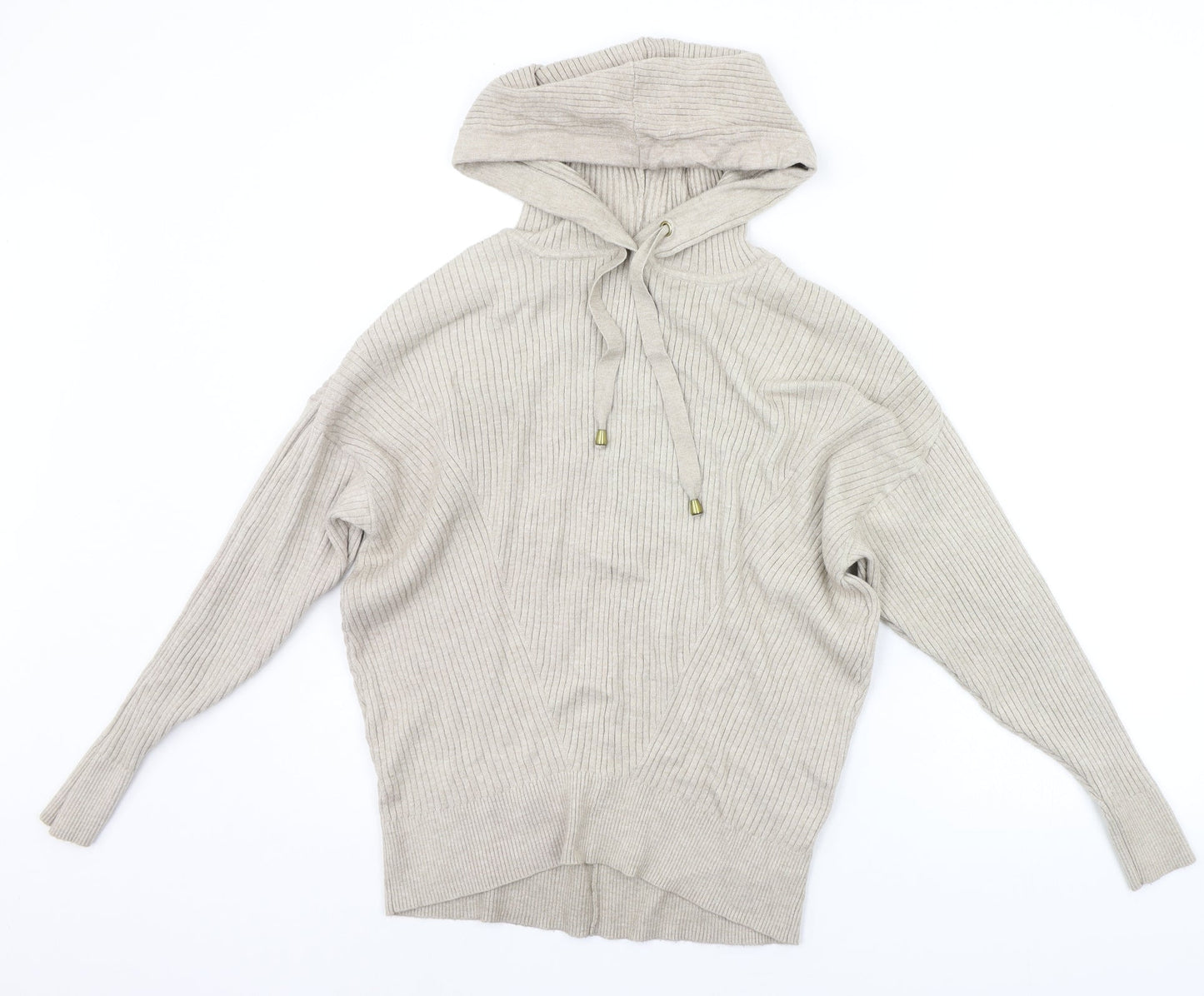 George Womens Beige   Pullover Hoodie Size S