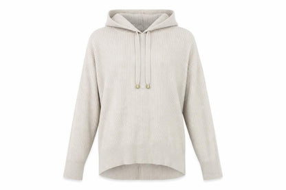 Front view of George women’s beige pullover hoodie, size S