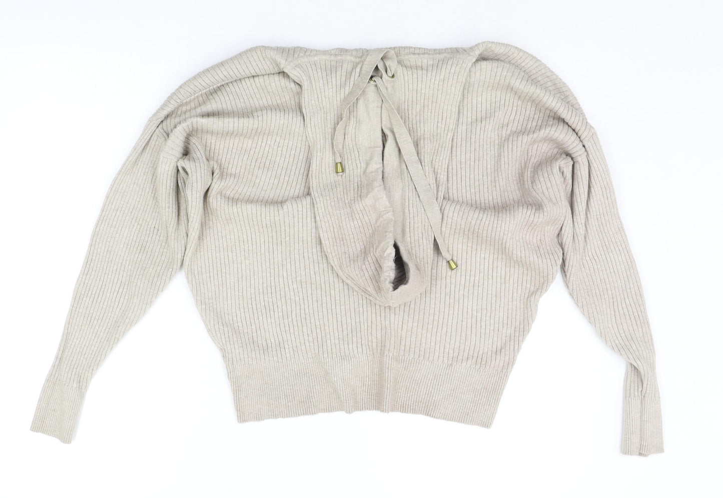 George Womens Beige   Pullover Hoodie Size S