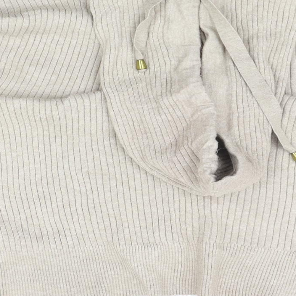 George Womens Beige   Pullover Hoodie Size S