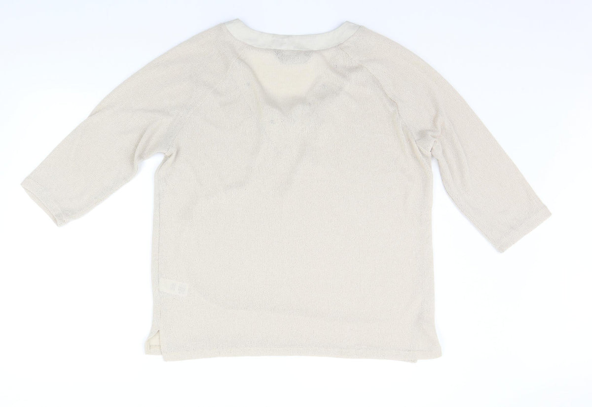 Womens UK Size 20 Dorothy Perkins Beige Pullover Jumper