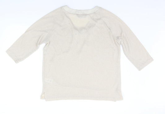 Womens UK Size 20 Dorothy Perkins Beige Pullover Jumper