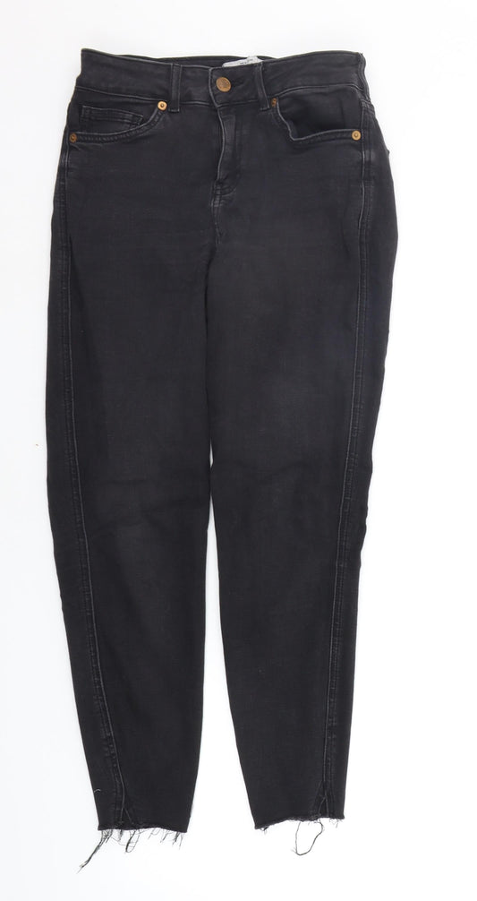 New Look Womens Grey   Straight Jeans Size 8 L24 in