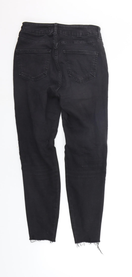 New Look Womens Grey   Straight Jeans Size 8 L24 in