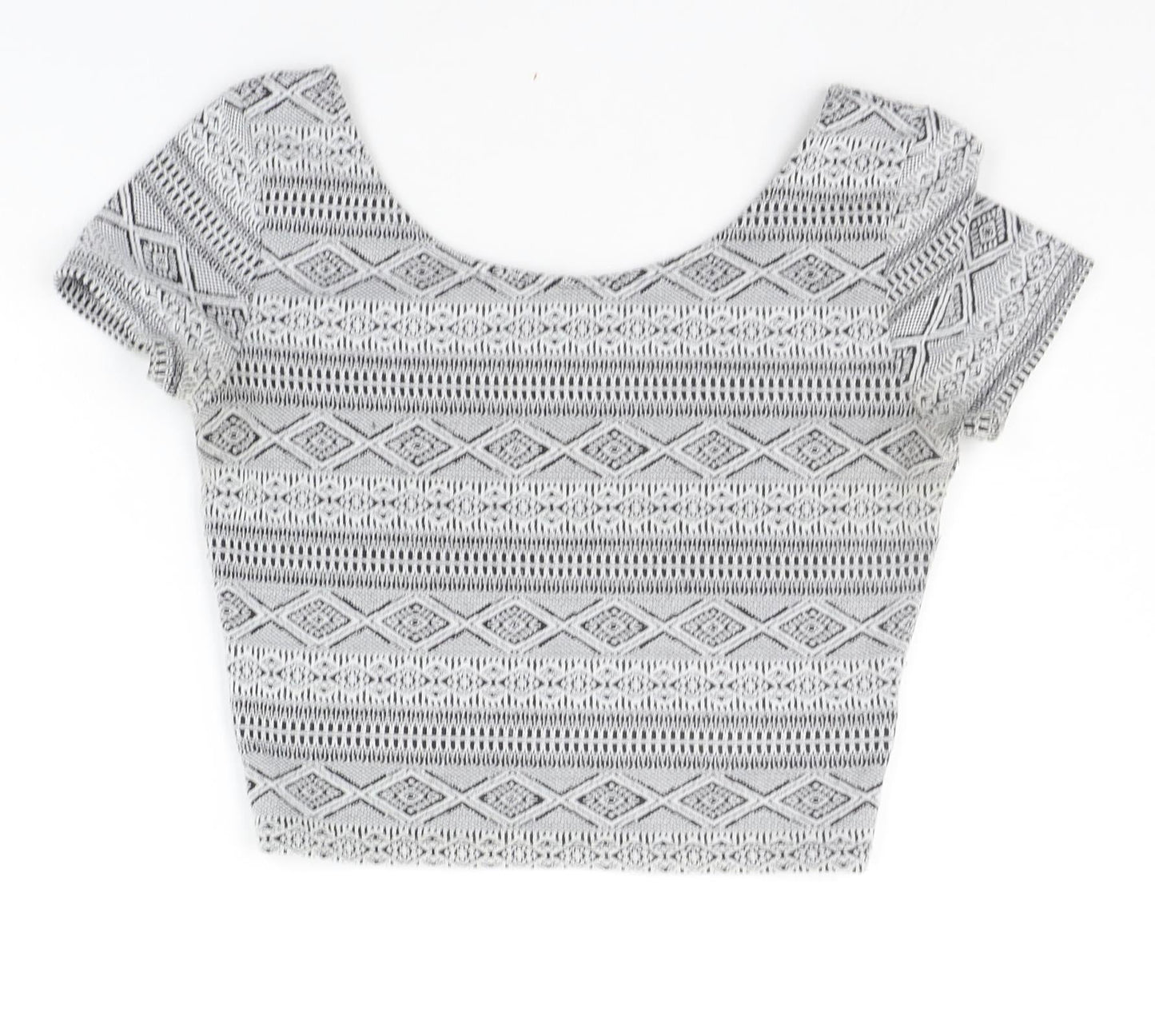 Womens UK Size S Divided Grey Basic Blouse