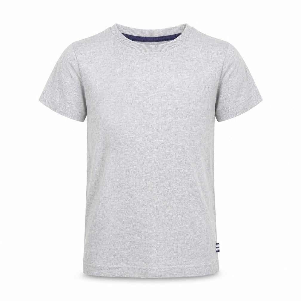 Front view of F&F girls’ grey basic t-shirt, size 4-5, years