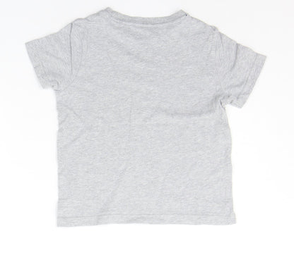 F&F Girls Grey   Basic T-Shirt Size 4-5 Years
