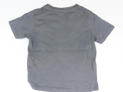 pEP&CO Boys Grey   Basic T-Shirt Size 5-6 Years
