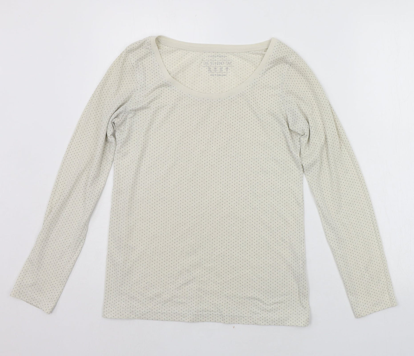 Womens UK Size 10 Atmosphere Beige Basic T-Shirt