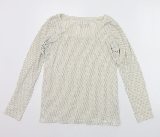 Womens UK Size 10 Atmosphere Beige Basic T-Shirt