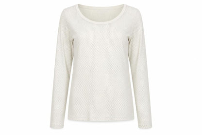 Womens UK Size 10 Atmosphere Beige Basic T-Shirt