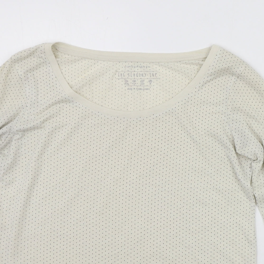 Womens UK Size 10 Atmosphere Beige Basic T-Shirt