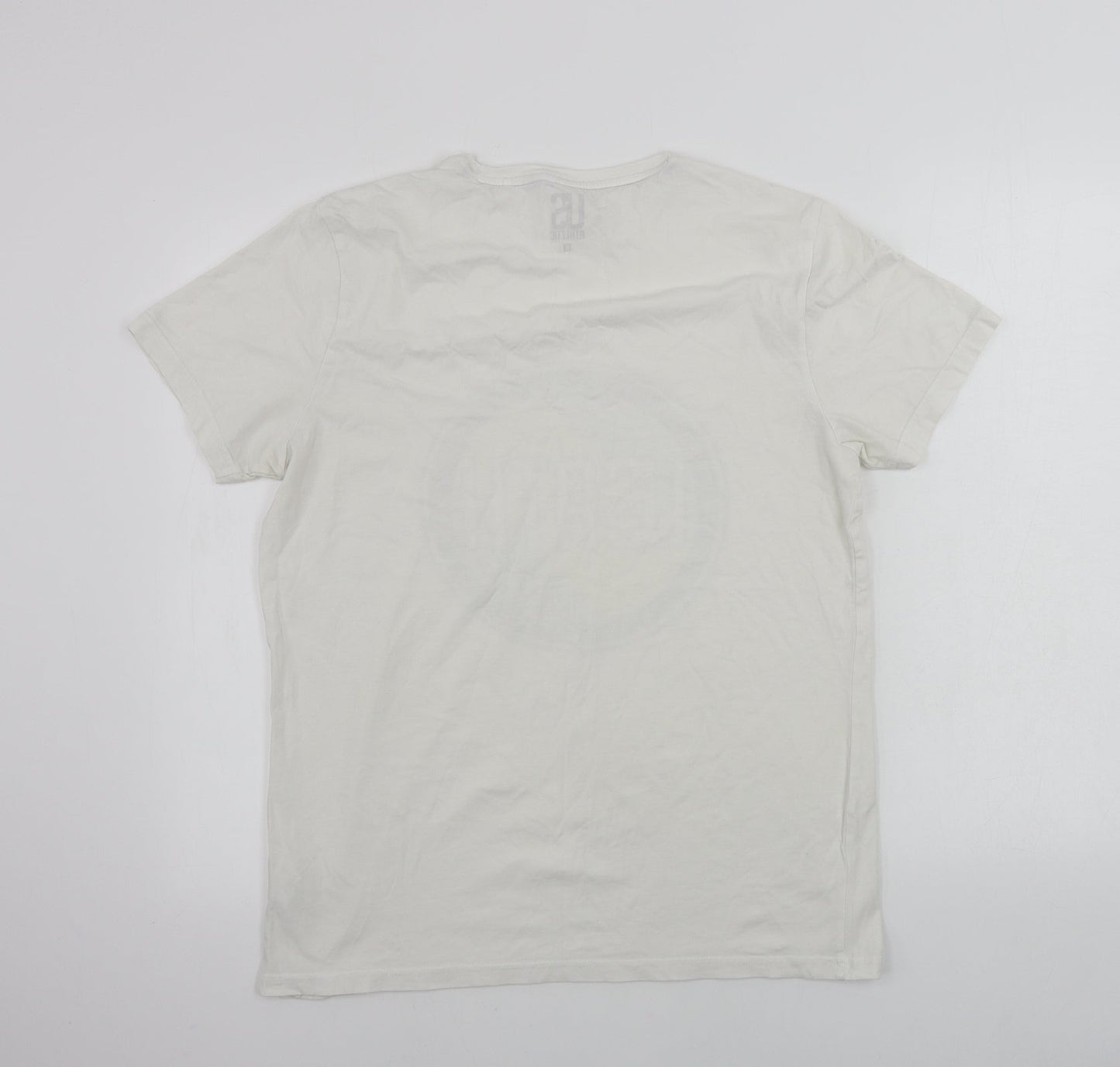 US athletic  Womens White   Basic T-Shirt Size M
