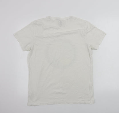 US athletic  Womens White   Basic T-Shirt Size M