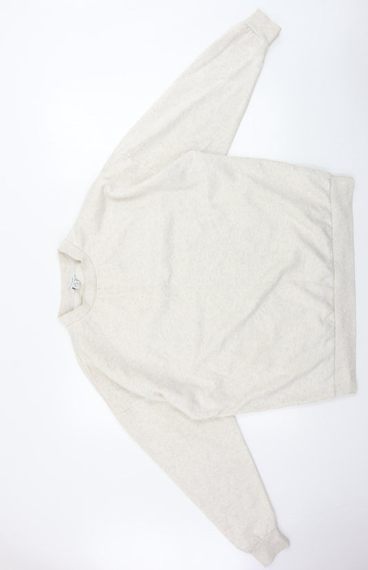 Primark  Womens Ivory   Henley Jumper Size M