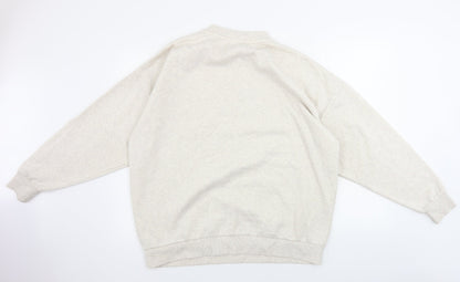 Primark  Womens Ivory   Henley Jumper Size M