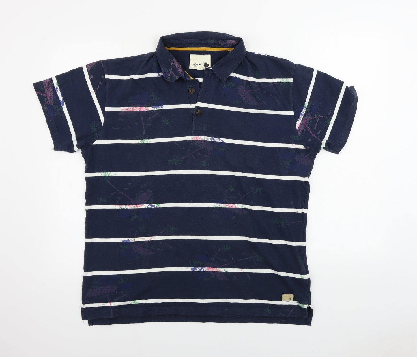 Human Mens Blue    Polo Size L