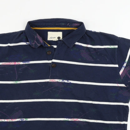 Human Mens Blue    Polo Size L