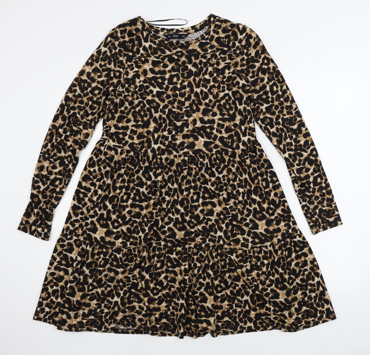 F&F  Womens  Animal Print  A-Line  Size 12
