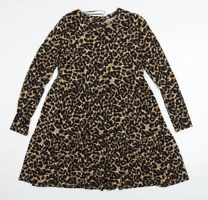 F&F  Womens  Animal Print  A-Line  Size 12