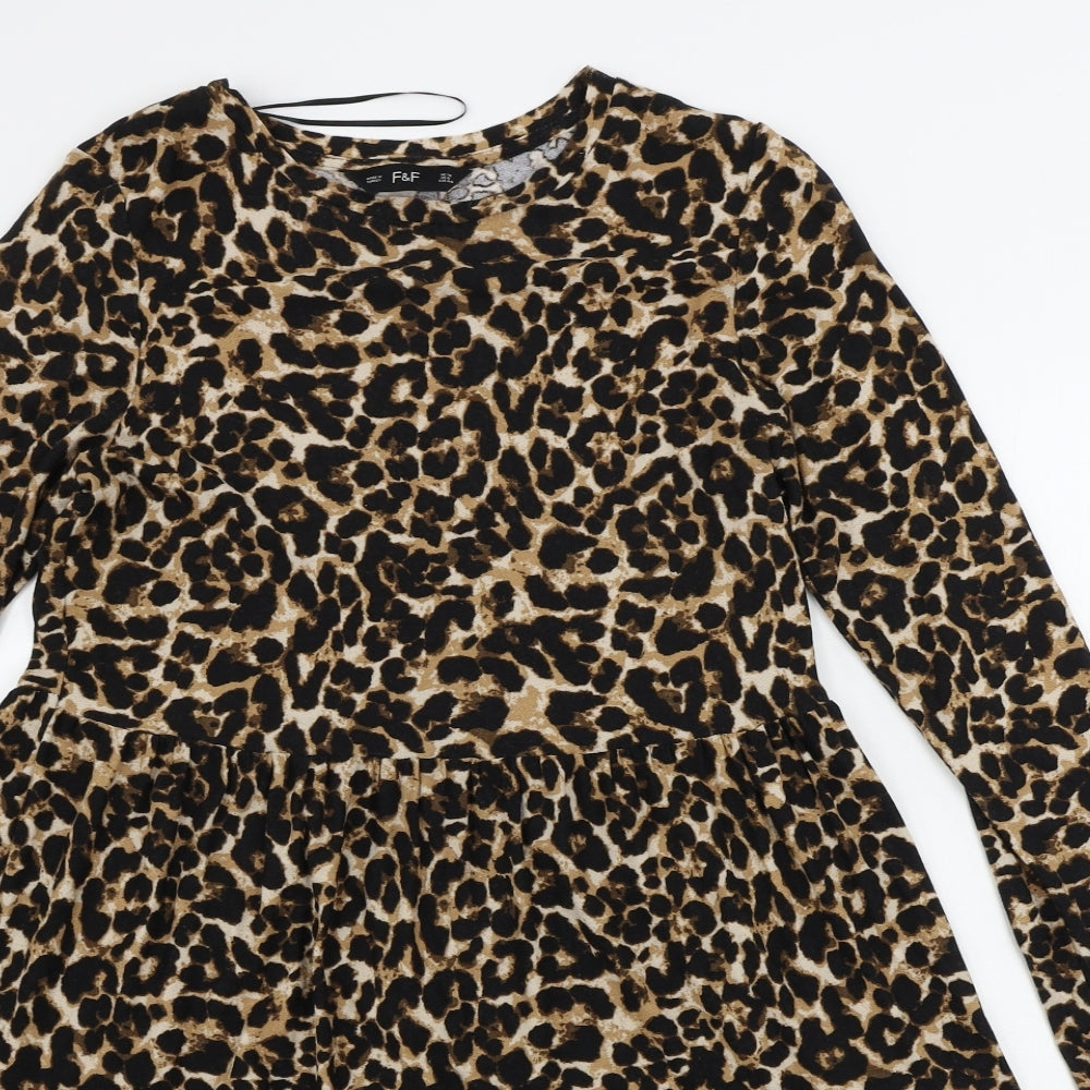 F&F  Womens  Animal Print  A-Line  Size 12