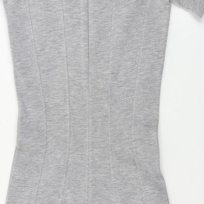 H&M  Womens Grey   Bodycon  Size 8