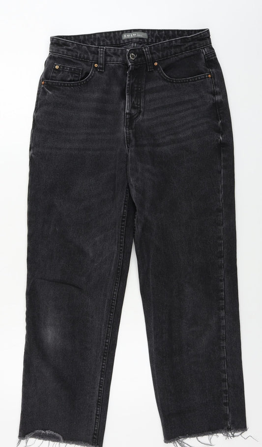 denim co Womens Grey   Straight Jeans Size 12 L27 in