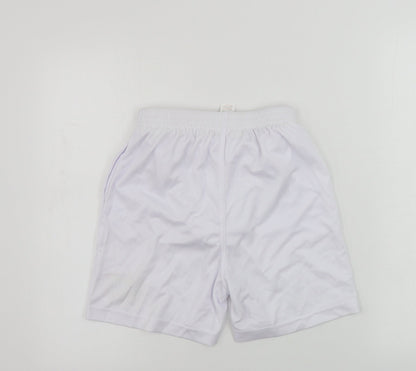 AWD  Boys White   Sweat Shorts Size 12-13 Years