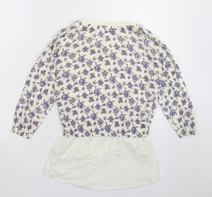 Womens UK Size 8 NEXT White Pullover Jumper