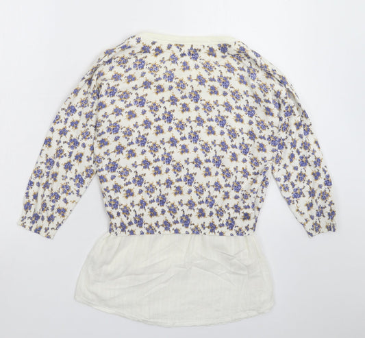 Womens UK Size 8 NEXT White Pullover Jumper